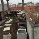Dachgarten vor Bearbeitung und Pflege von Garten Leopold